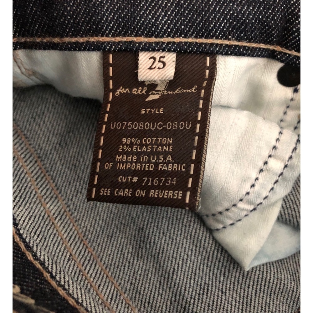 7 For All Mankind Bootcut Jeans Size 25 - Picture 4 of 4
